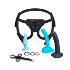 B-Vibe™ b-Vibe Strap-It-On Anal Training Kit | 8-Piece Pegging Set
