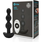 B-Vibe™ B-Vibe Triplet Remote Vibrating Anal Beads - 3 with 2 Motors & Wireless Control Black