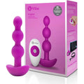 B-Vibe™ B-Vibe Triplet Remote Vibrating Anal Beads - 3 with 2 Motors & Wireless Control Fuchsia