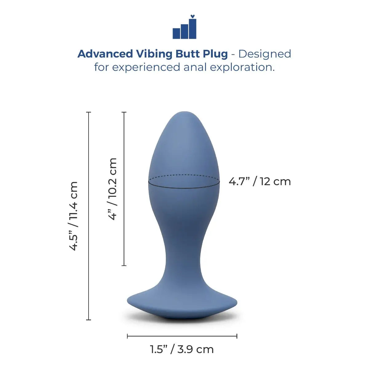 B-Vibe™ b-Vibe Vibing Plug 4’’ | Vibrating Anal for Intermediate Play