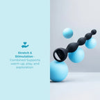 B-Vibe™ b-Vibe Vibrating Anal Beads, 6.5’’ Insertable