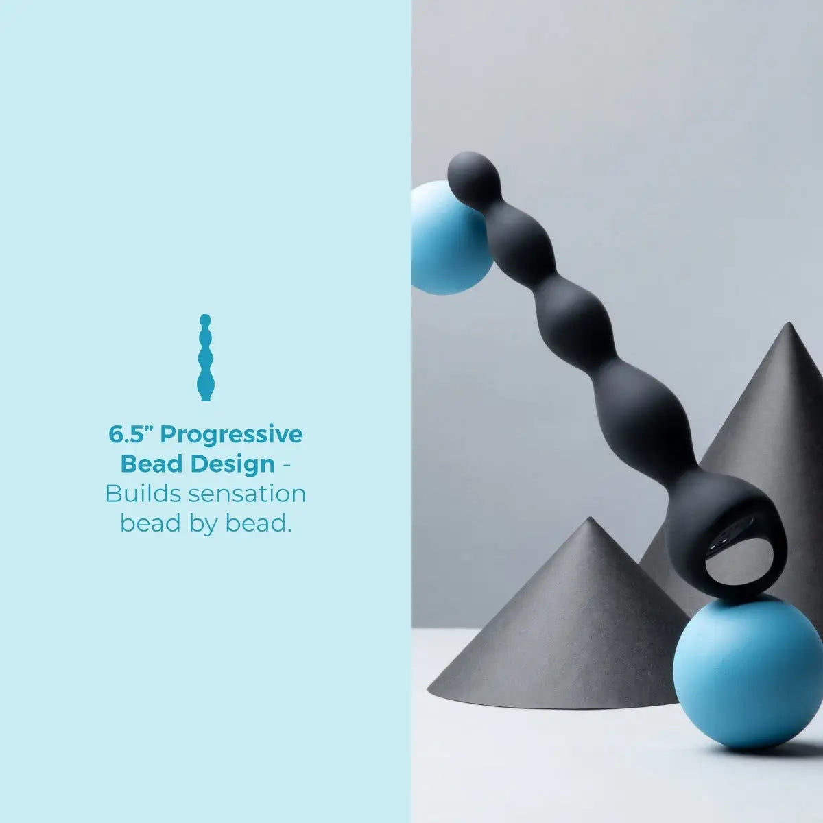 B-Vibe™ b-Vibe Vibrating Anal Beads, 6.5’’ Insertable