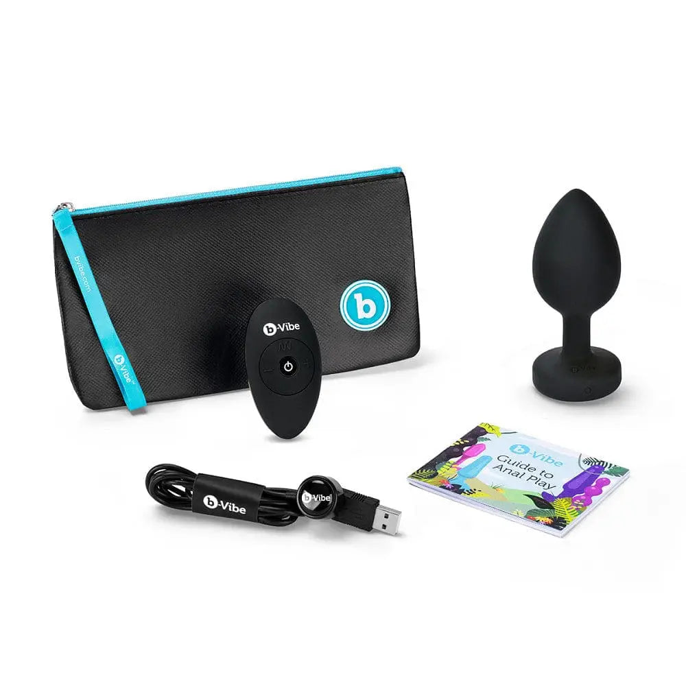 B - Vibe™ Vibrating Jewel Plug 2XL - Rolik®
