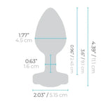 B - Vibe™ Vibrating Jewel Plug L/XL - Rolik®