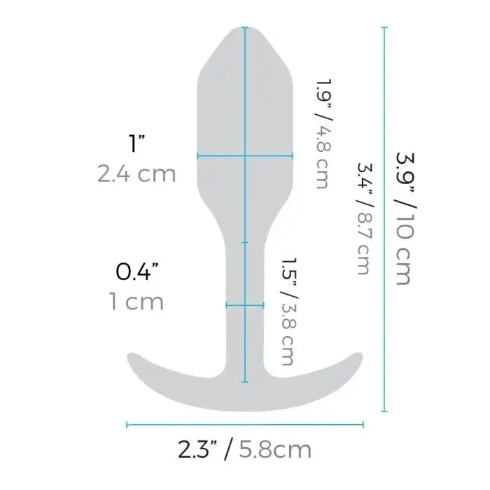 B - Vibe™ Vibrating Snug Plug 1 (Small) - Rolik®