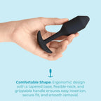 B-Vibe™ B-Vibe Vibrating Snug Plug 2 (Medium) - Weighted Rechargeable Extended-Wear