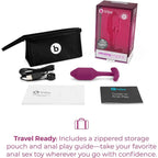 B-Vibe™ B-Vibe Vibrating Snug Plug 2 (Medium) - Weighted Rechargeable Extended-Wear