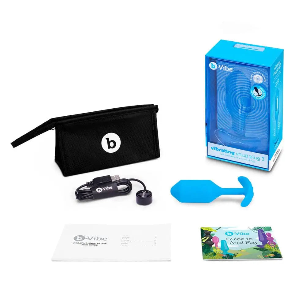 B - Vibe™ Vibrating Snug Plug 3 (Large) - Rolik®
