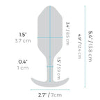 B - Vibe™ Vibrating Snug Plug 3 (Large) - Rolik®