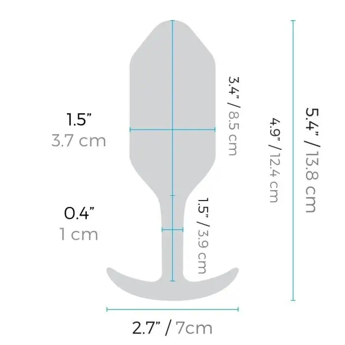 B - Vibe™ Vibrating Snug Plug 3 (Large) - Rolik®