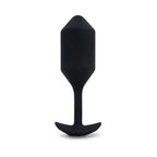 B-Vibe™ B-Vibe Vibrating Snug Plug 4 (XL) - Weighted Rechargeable Extended-Wear Black