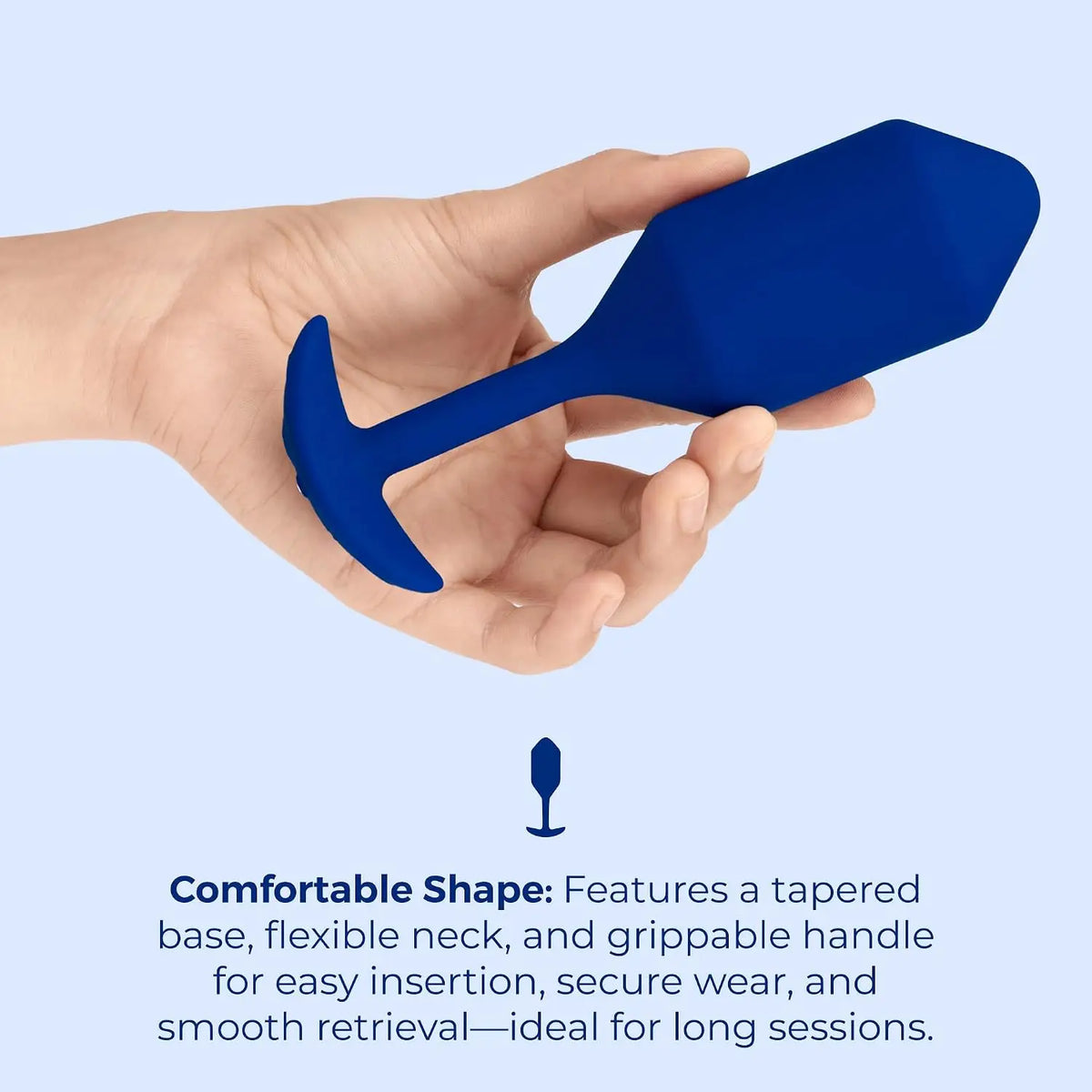 B-Vibe™ B-Vibe Vibrating Snug Plug 4 (XL) - Weighted Rechargeable Extended-Wear
