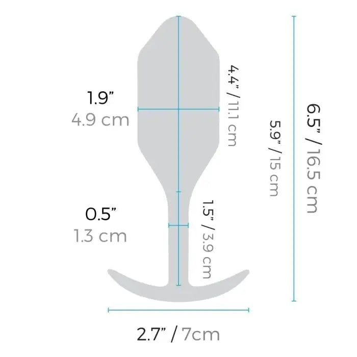 B - Vibe™ Vibrating Snug Plug 5 (XXL) - Rolik®