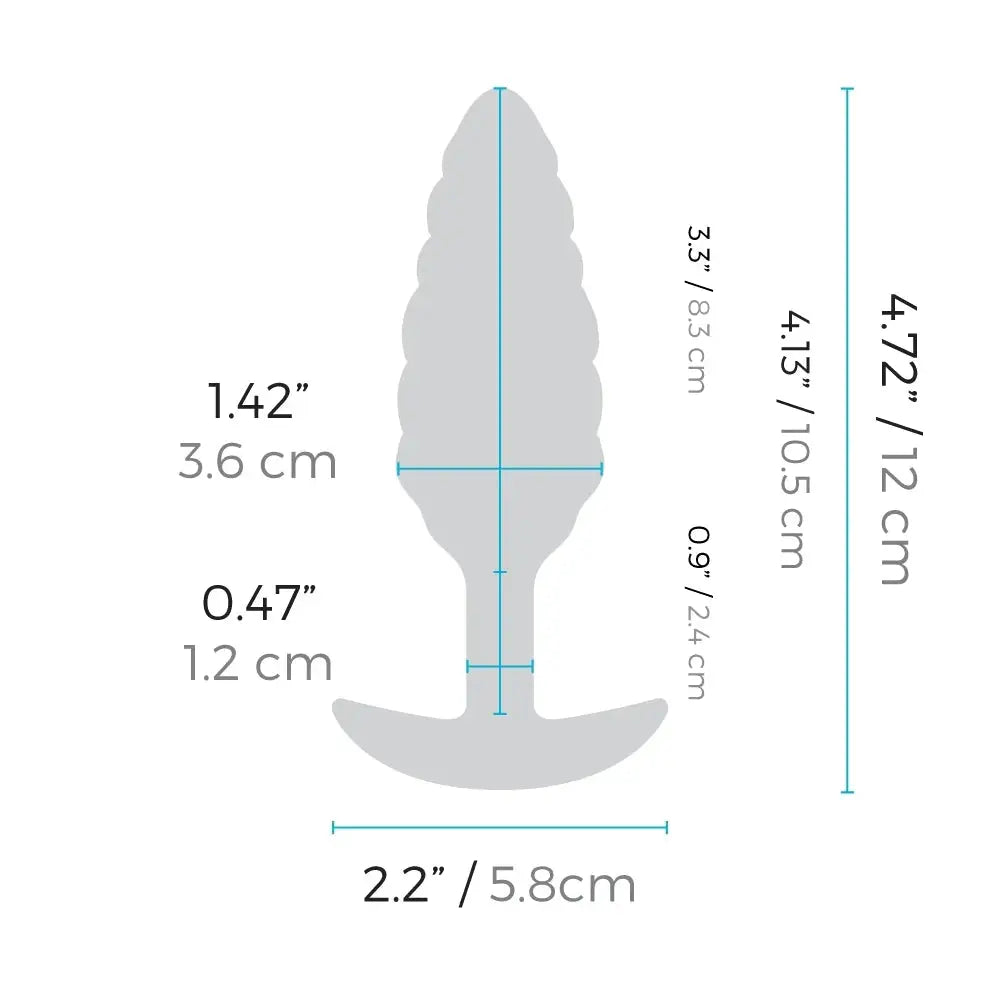b-Vibe™ x Zoë Ligon Bump Vibrating Butt Plug - Turquoise