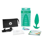 b-Vibe™ x Zoë Ligon Twist Vibrating Butt Plug - Green