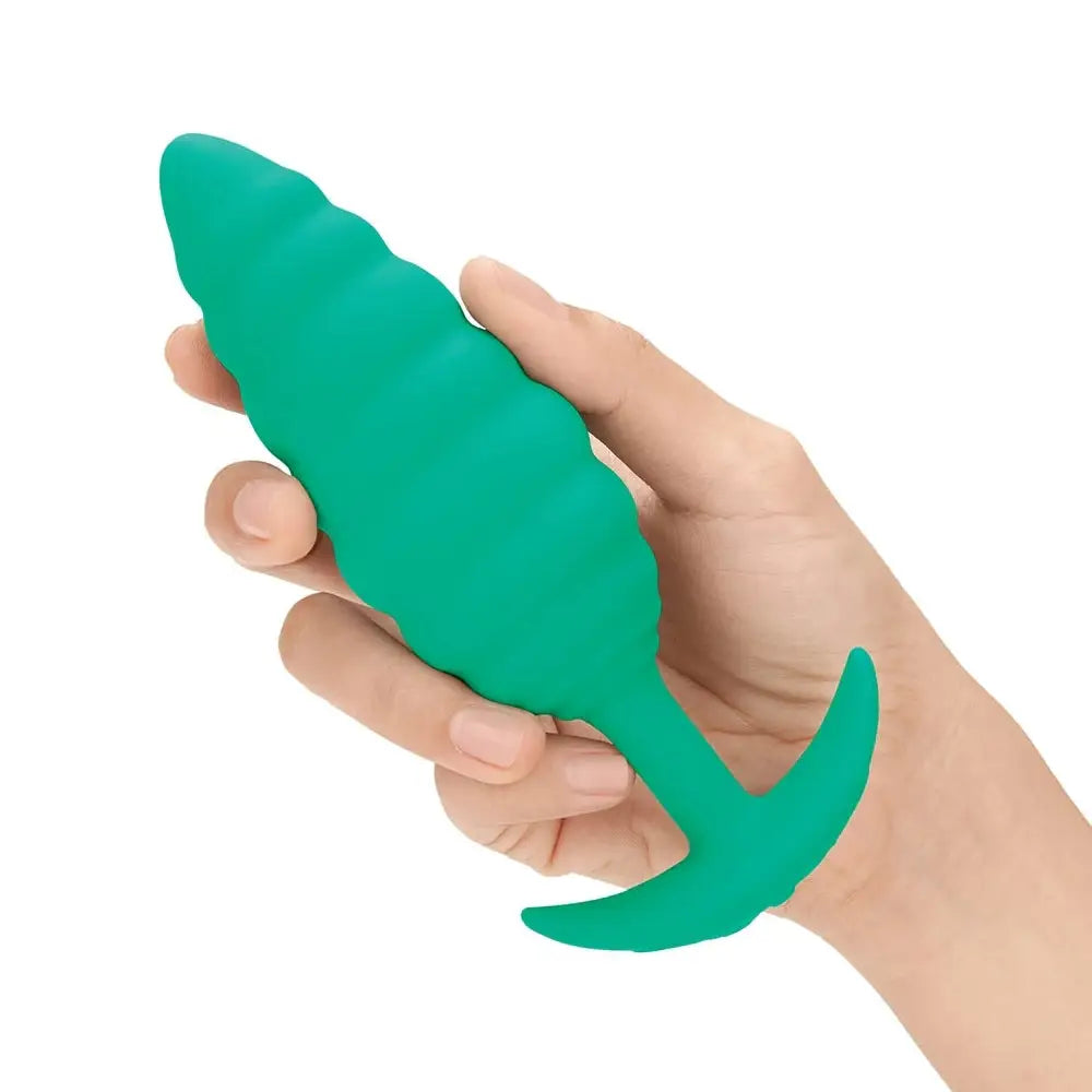 b-Vibe™ x Zoë Ligon Twist Vibrating Butt Plug - Green