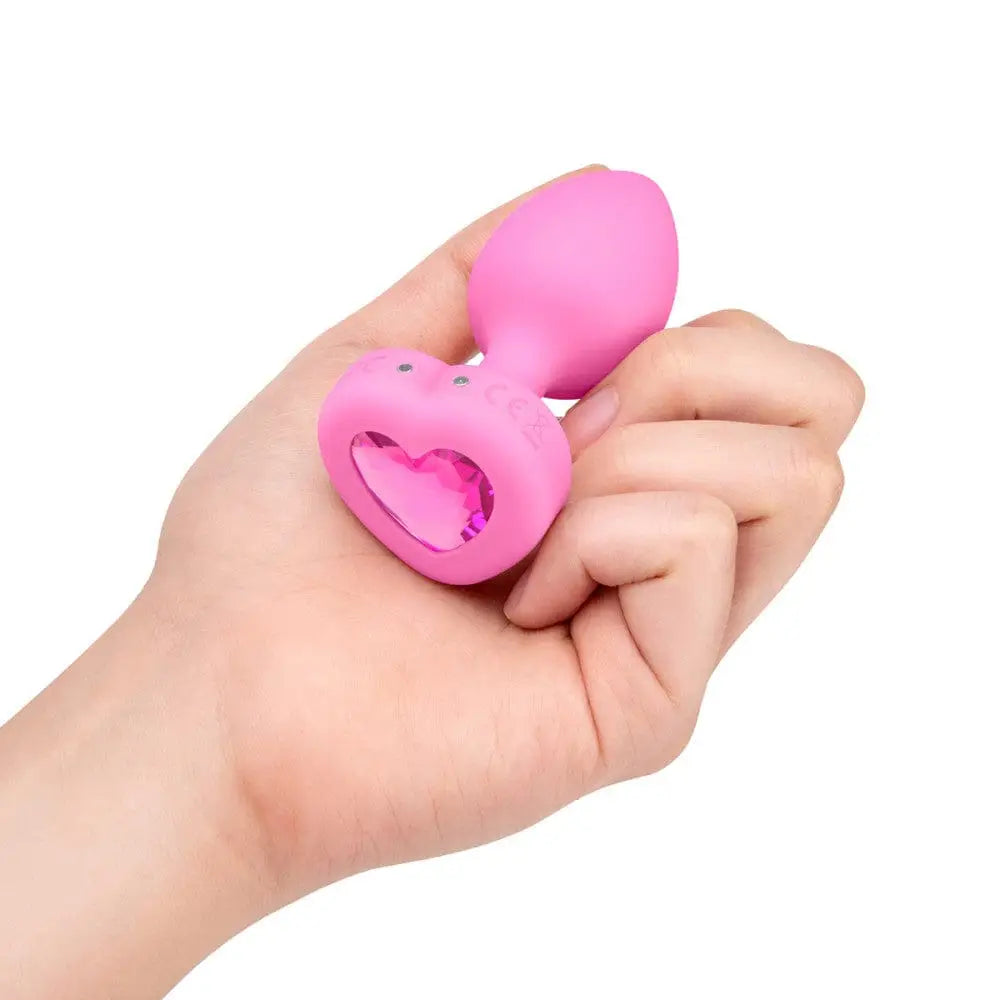 B - Vibe™ Vibrating Heart Plug Small/Medium - Rolik®