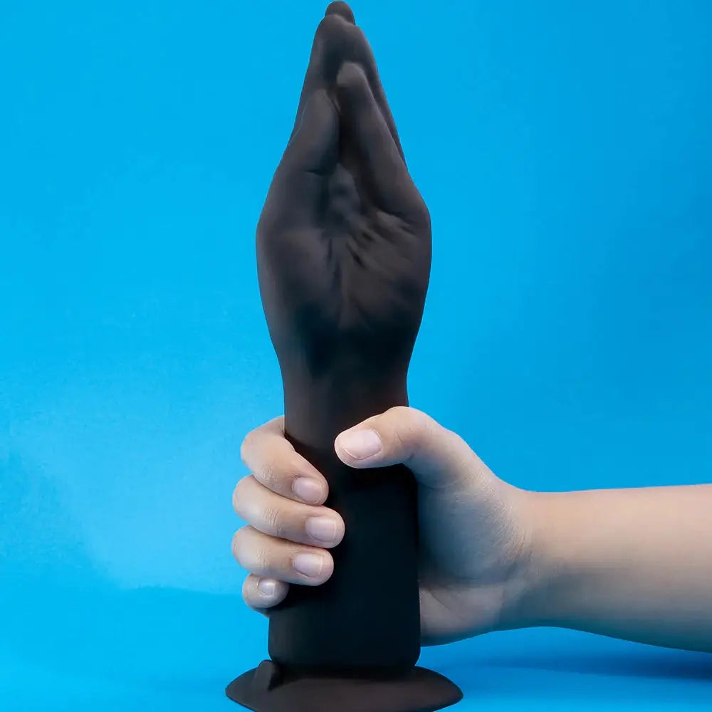 B-Vibe™ Vibrating Silicone Fisting Dildo Black