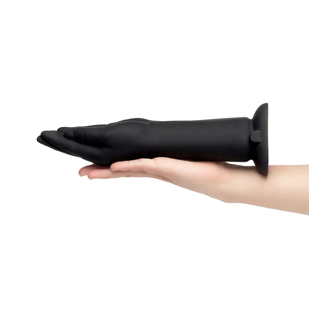 B-Vibe™ Vibrating Silicone Fisting Dildo Black