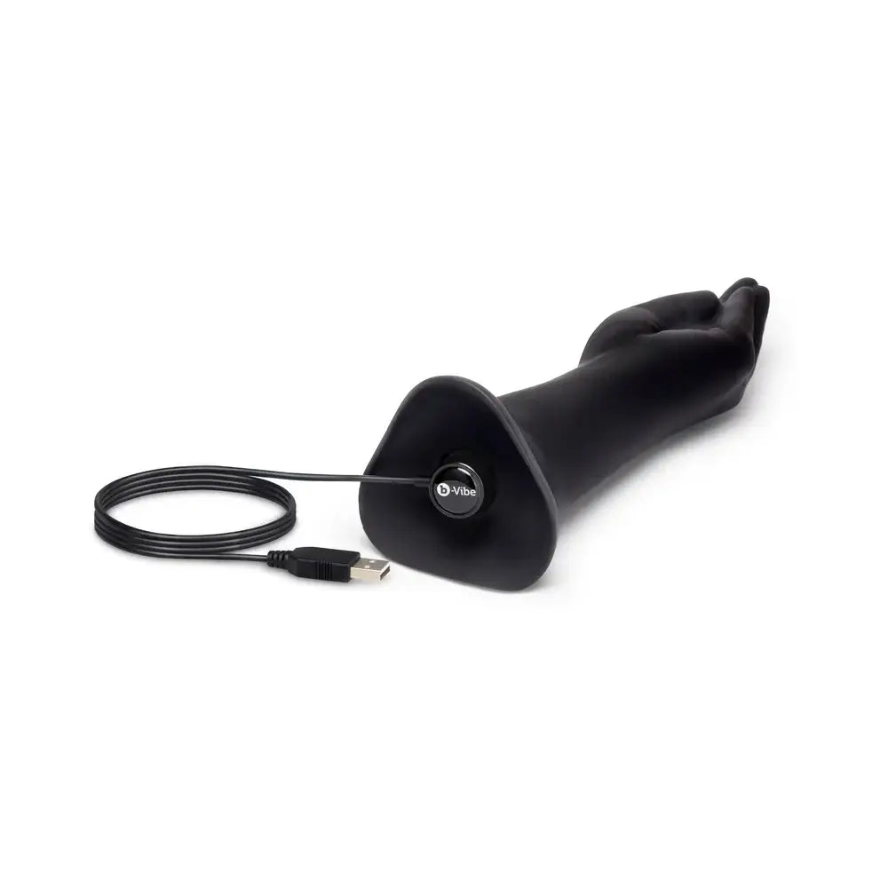 B-Vibe™ Vibrating Silicone Fisting Dildo Black