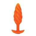 b-Vibe™ x Zoë Ligon Swirl Vibrating Butt Plug - Orange