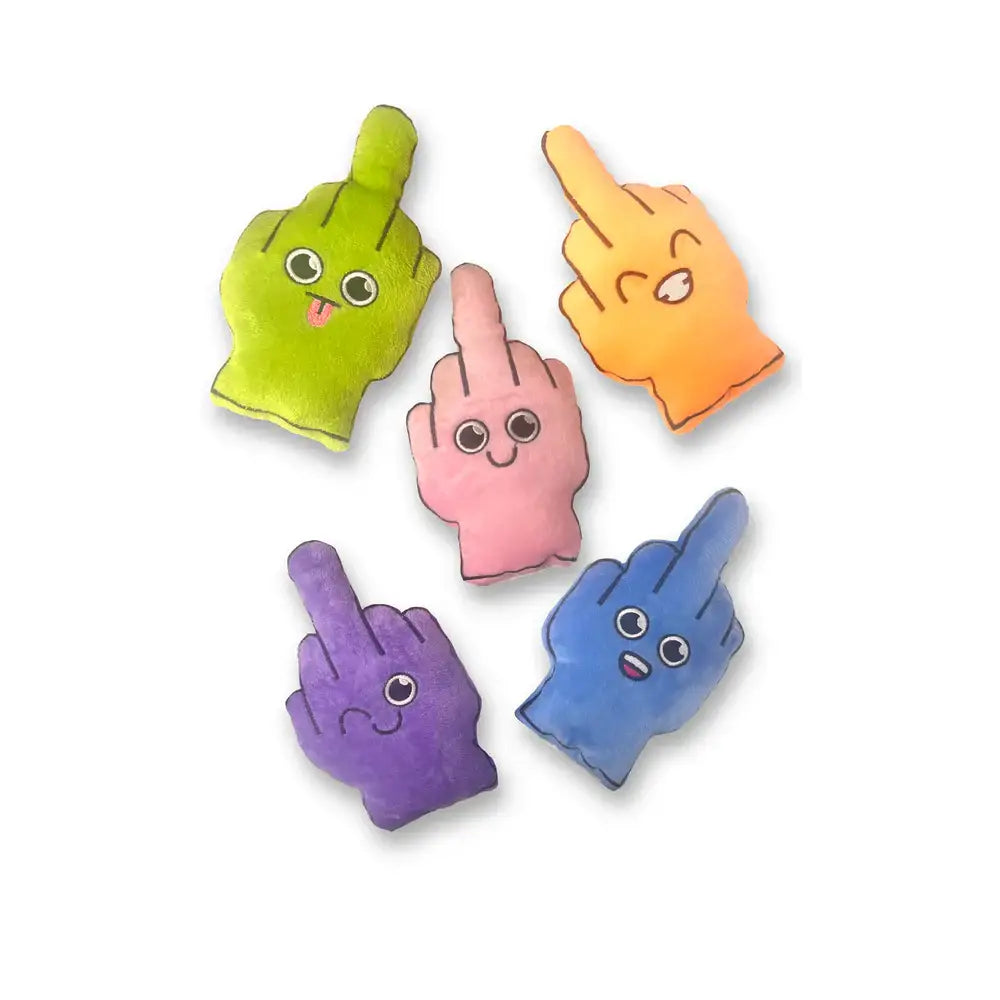Bag of F*cks I Have to Give Plushy Pillow with 5 Fingers Multicolor Plush