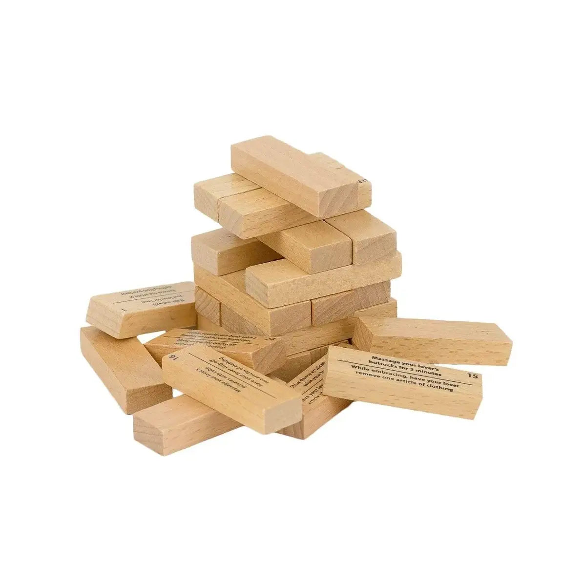 Ball + Chain + Strip Bedroom Blocks - Couples Foreplay Game Unlimited Possibilities