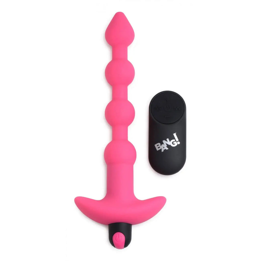 Bang! Remote Control Vibrating Silicone Anal Beads