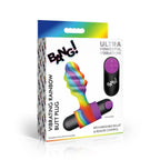 XR Brands® Bang! Vibrating Rainbow Butt Plug - Rolik®