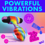 XR Brands® Bang! Vibrating Rainbow Butt Plug - Rolik®