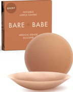 Adhesive Nipple Covers - Caramel / Small: Fits AA-B - Cover