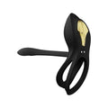Bayek Vibrating Smart Couples Ring with Remote - Black - C-Ring