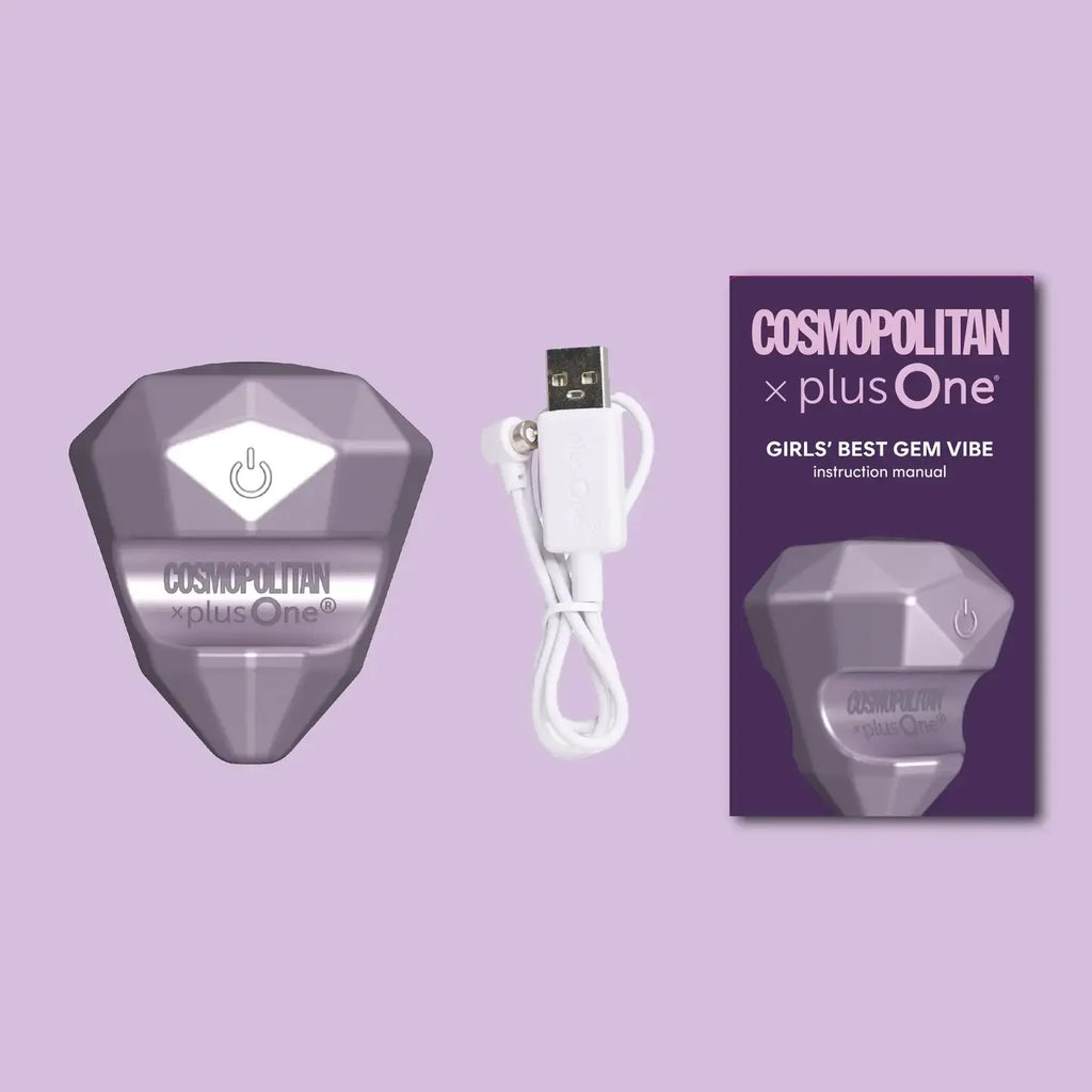 Beacon Wellness Brands Cosmopolitan X plusOne Diamond Vibrator - Waterproof Rechargeable Gem Vibe Lavender