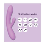 Beacon Wellness Brands Cosmopolitan x plusOne Main Character Dual Vibrator with Stroking Bead Purple