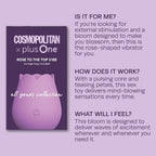 Beacon Wellness Brands Cosmopolitan x plusOne Smokin’ Rose Vibrator - 10 Speeds