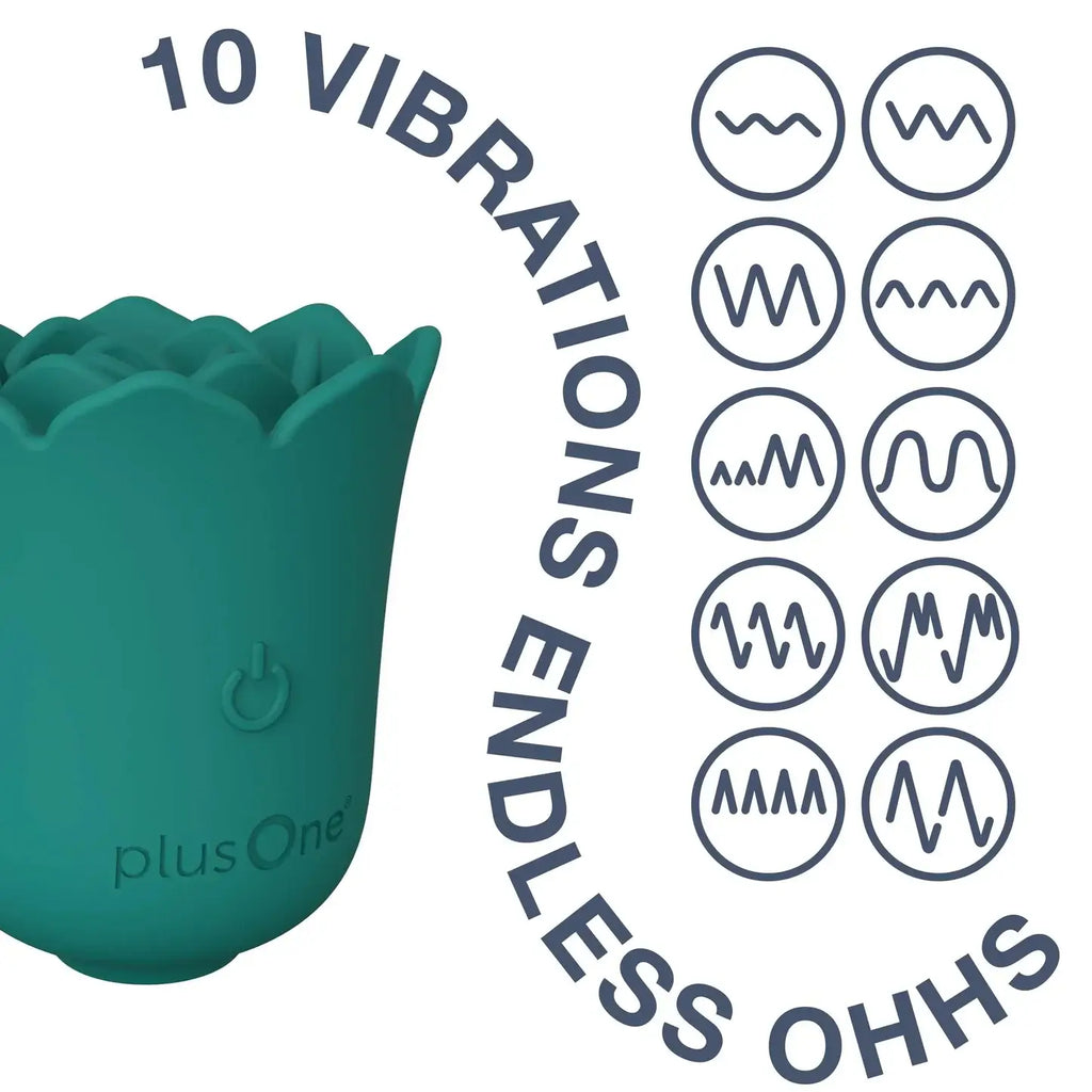 Beacon Wellness Brands plusOne Succulent Arouser | External Vibrator with 10 Pulsing Settings
