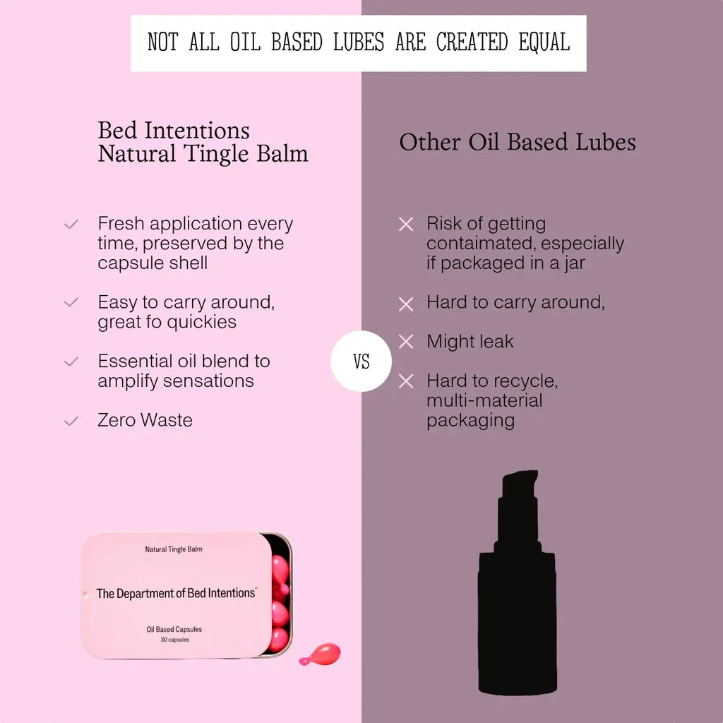 Bed Intentions Oil Based Lubricant - Natural Tingle Balm