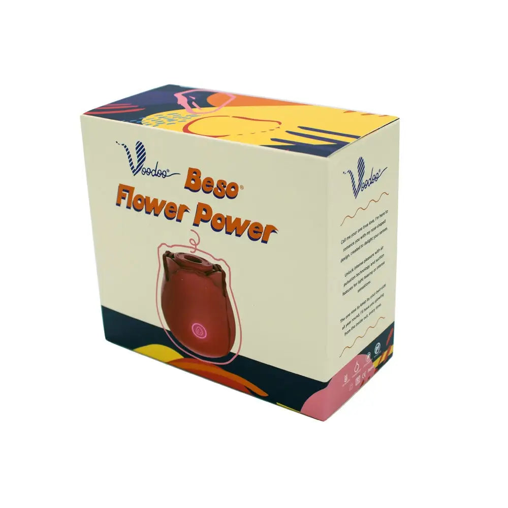 Beso Flower Power Air Pulse Rose Vibrator