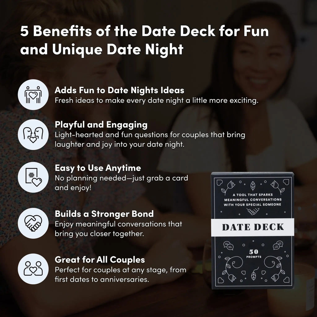 BestSelf Co. Date Deck - Conversation Starter Cards for Couples & First Dates