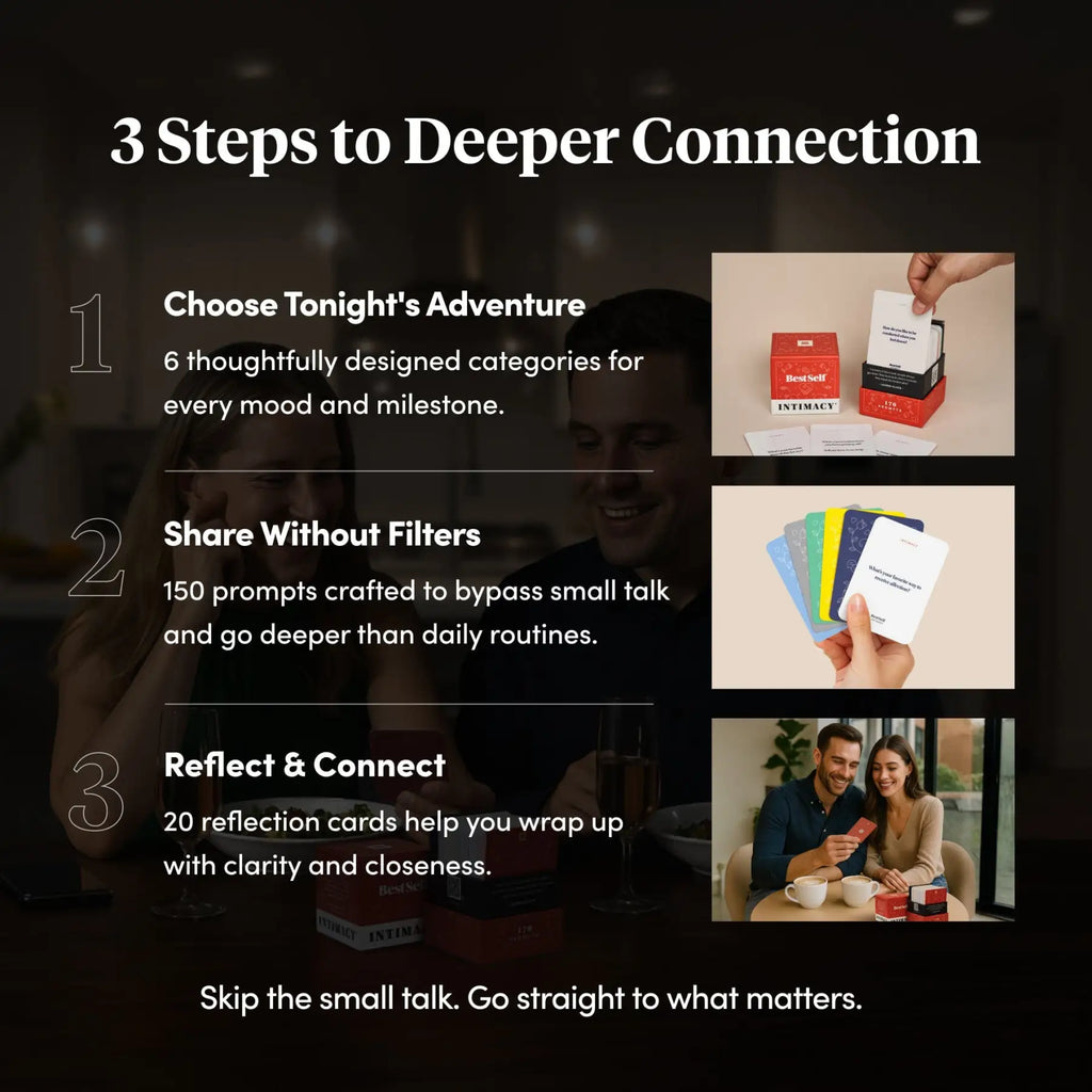 BestSelf Co. Intimacy Deck - Conversation Cards for Couples