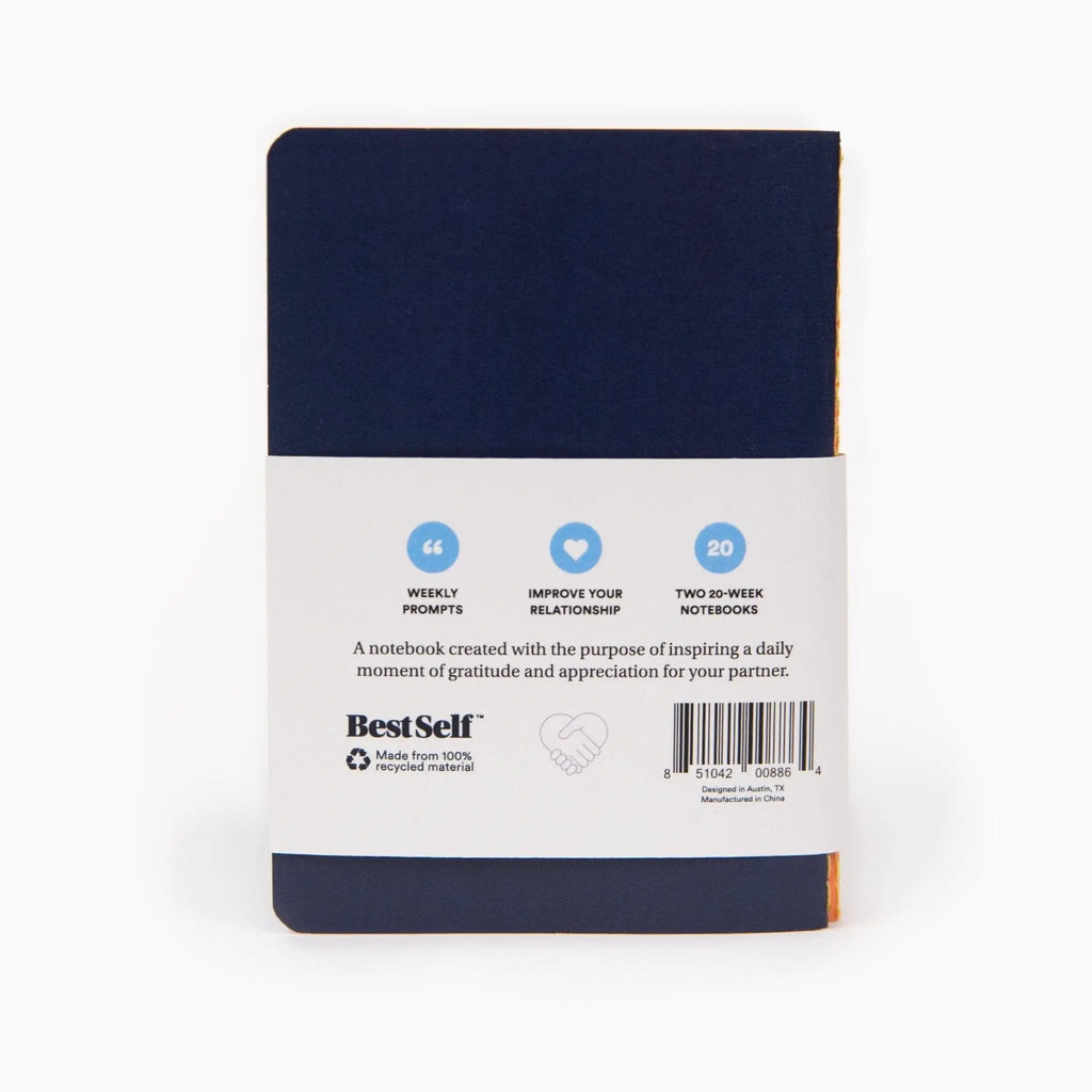 BestSelf Co. Partner Appreciation Notes – Couples Gratitude Journal Set