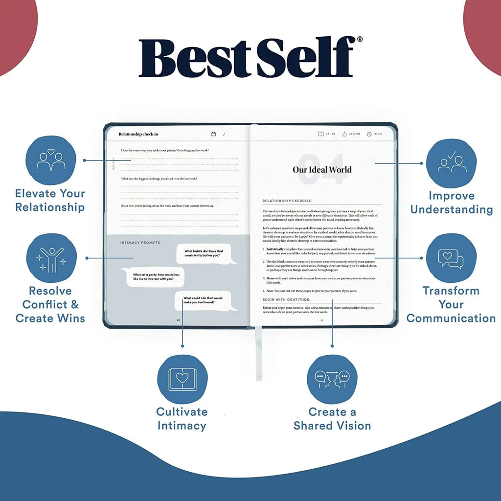 BestSelf Co. Relationship Journals for Couples – Guided Communication & Connection