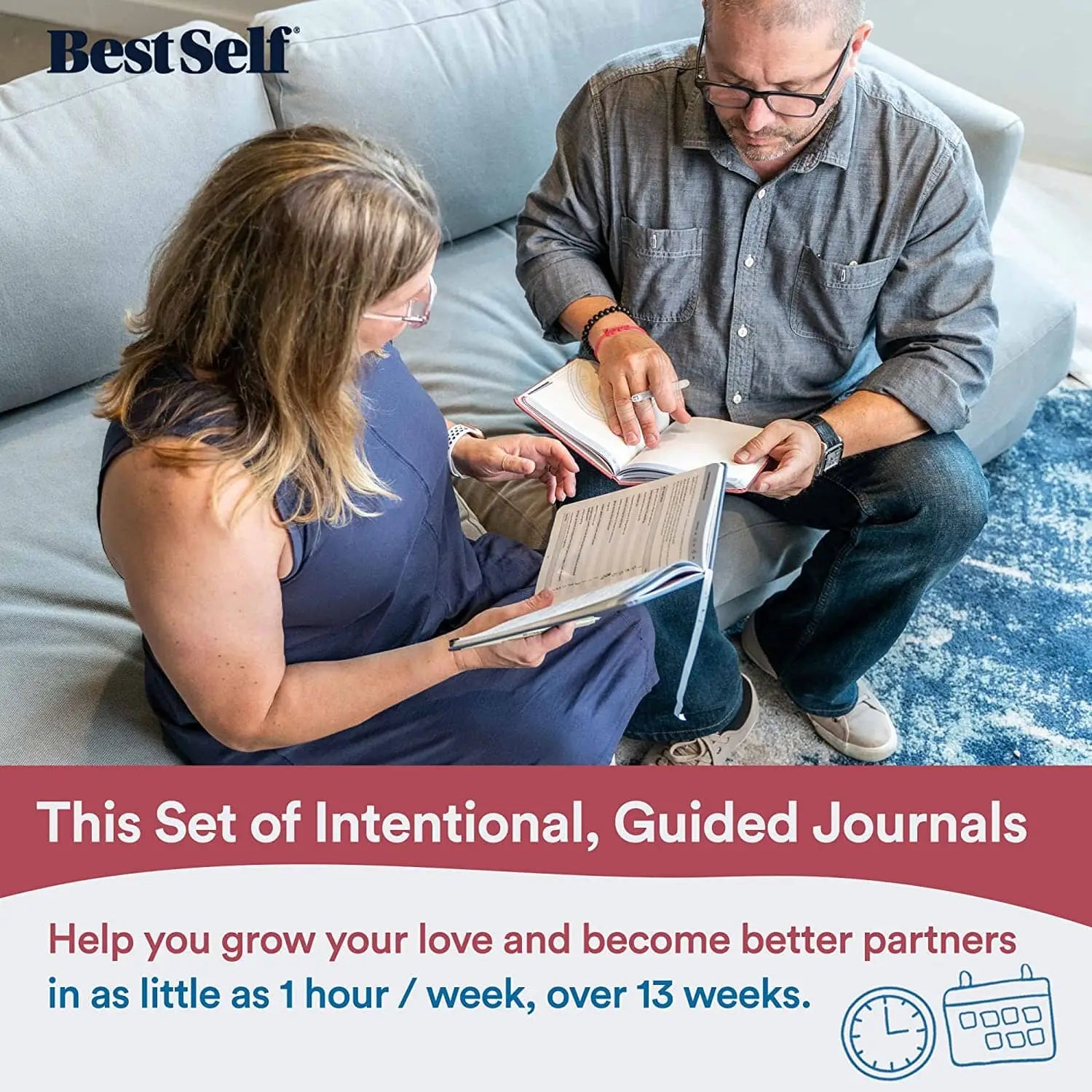 BestSelf Co. Relationship Journals for Couples – Guided Communication & Connection