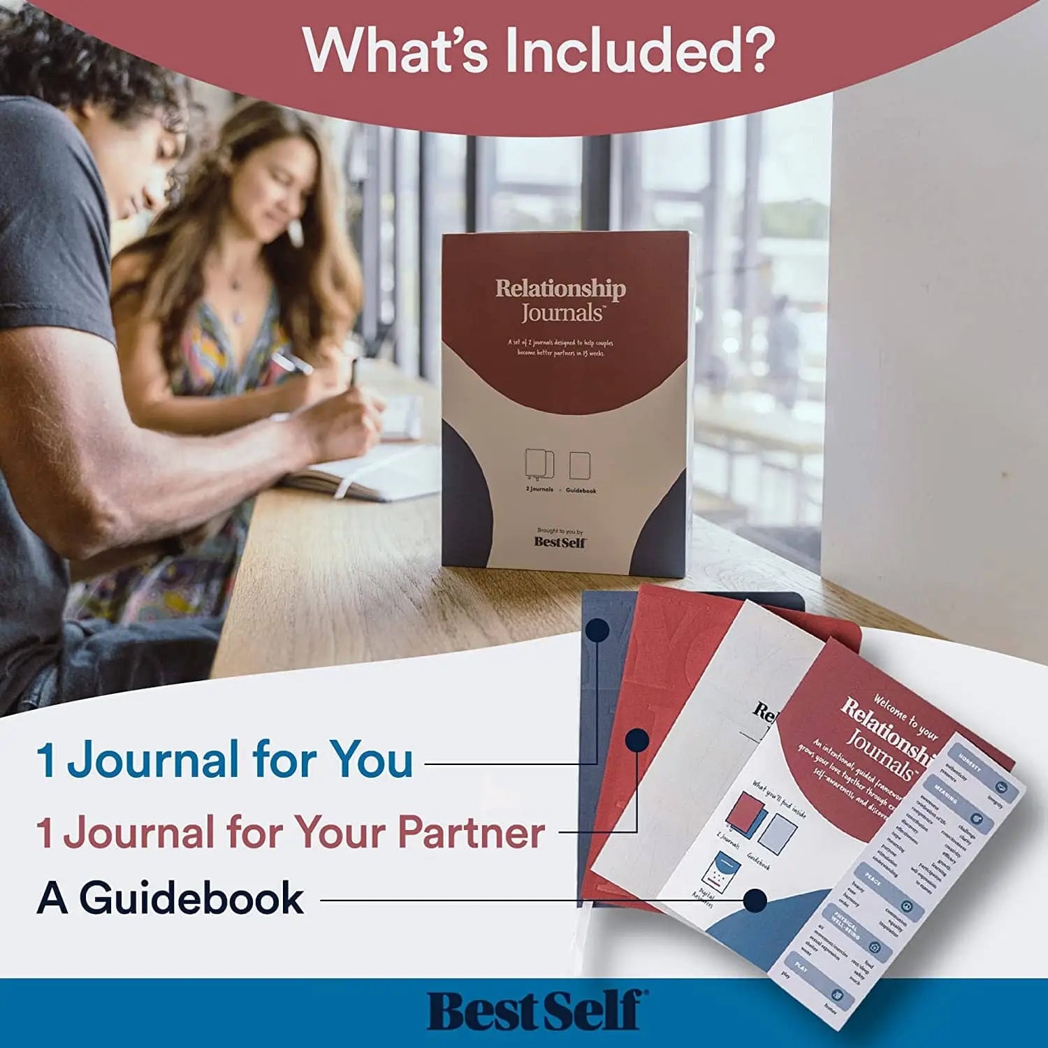 BestSelf Co. Relationship Journals for Couples – Guided Communication & Connection