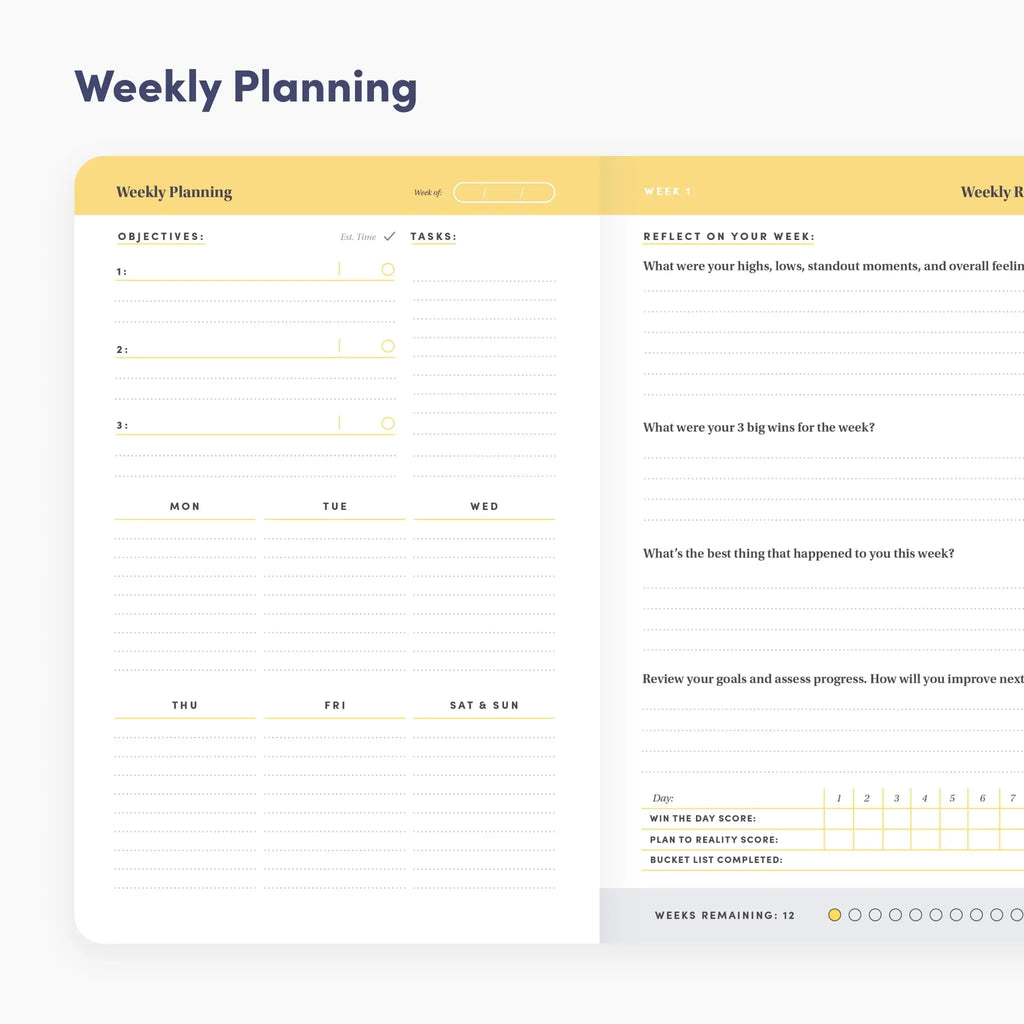 BestSelf Co. Self Journal – 13-Week Goal & Planning