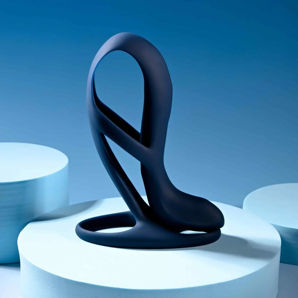 Big Time Vibrating Sheath with Remote - Navy - Vibrator