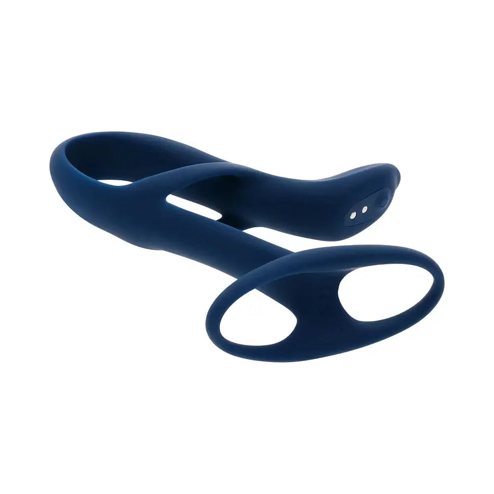 Big Time Vibrating Sheath with Remote - Navy - Vibrator