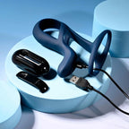 Big Time Vibrating Sheath with Remote - Navy - Vibrator