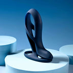 Big Time Vibrating Sheath with Remote - Navy - Vibrator