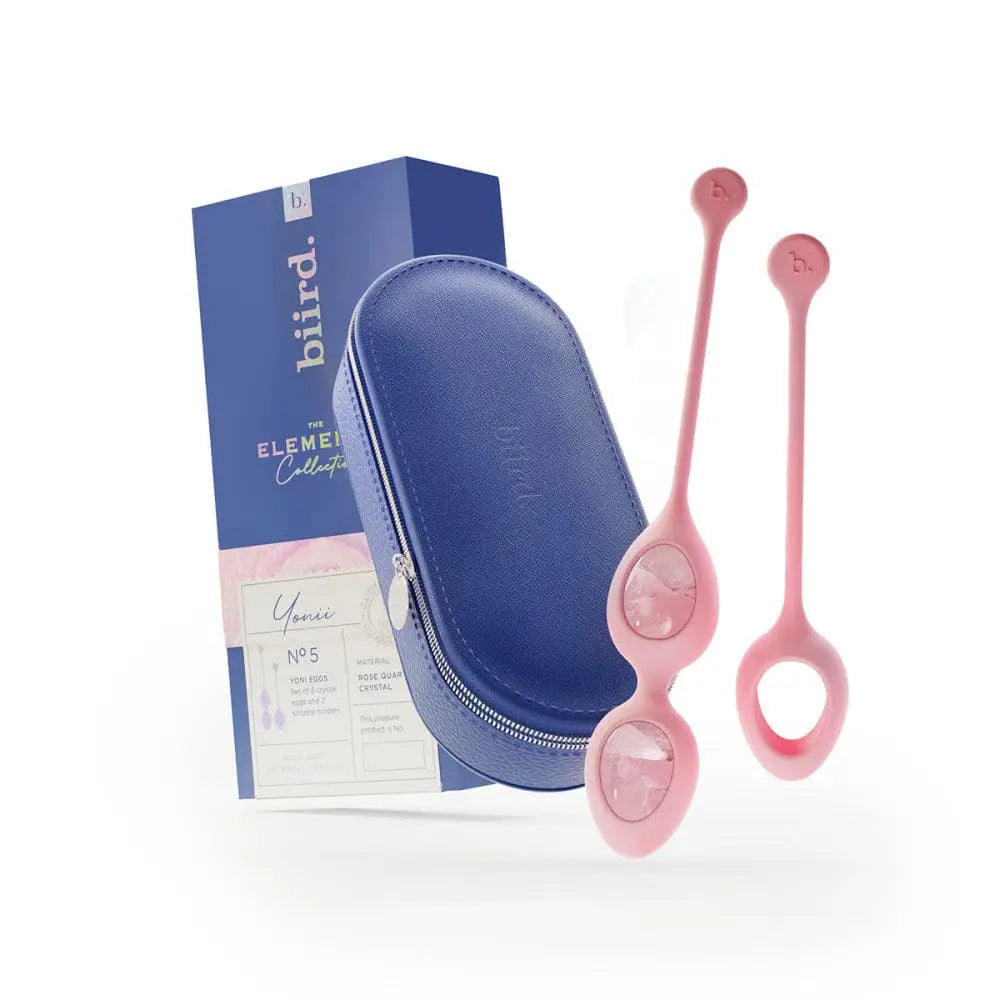 biird™ Yonii™ 2 - Piece Rose Quartz Eggs Set - Rolik®